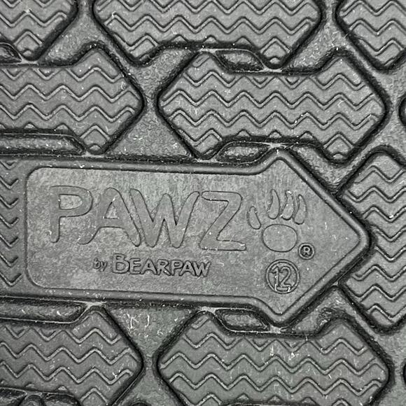 BEARPAW Men's Suede PAWZ Size 12 Black Slipper Shoe Slip-on Rubber Grandpacore - Picture 9 of 11